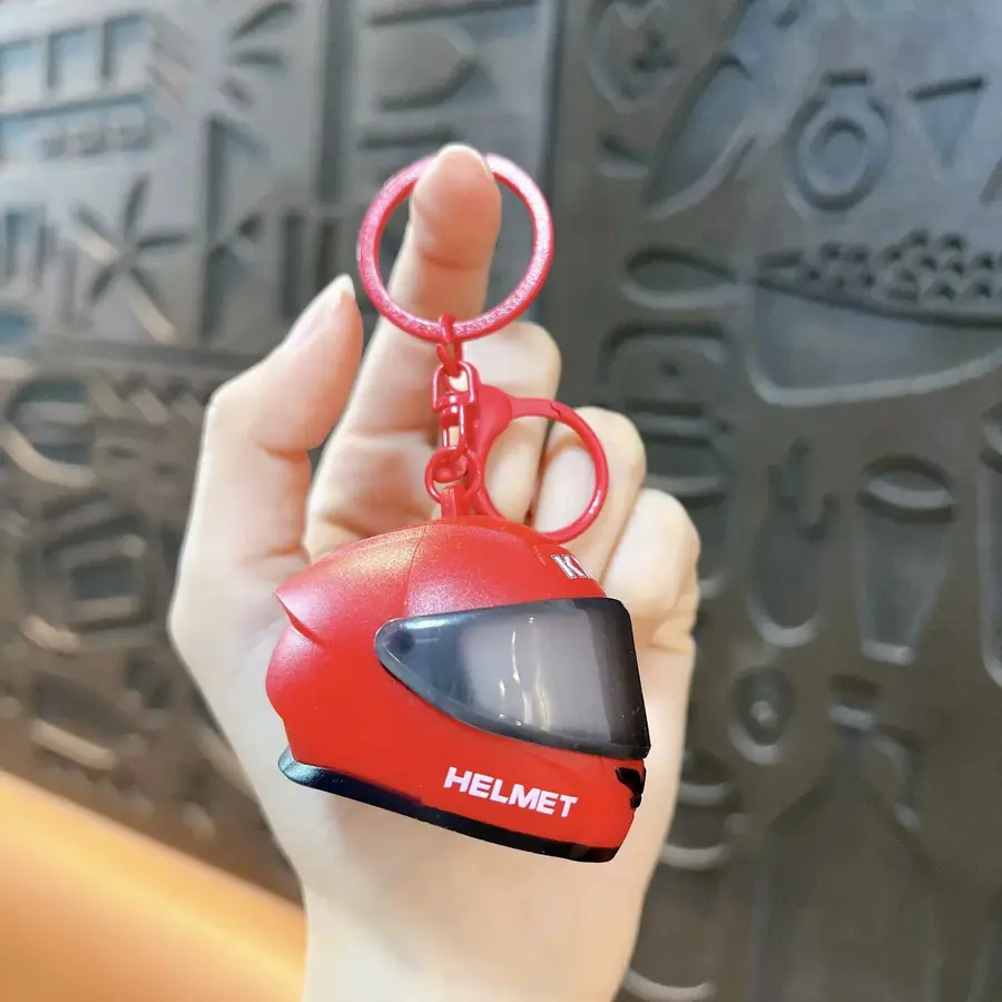 Mini casque rouge